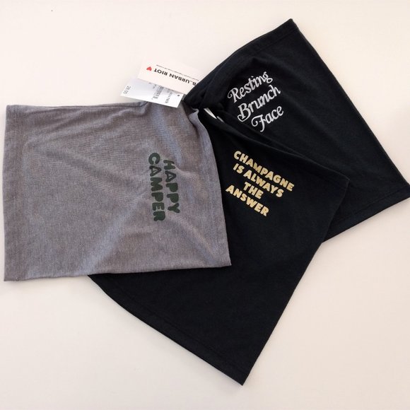 SUB_URBAN RIOT Lot Of‎ 3 Message Face Neck Buffs - Picture 1 of 9